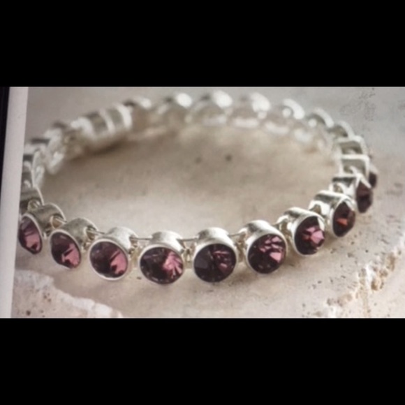 Plunder Jewelry - Plunderdesign TINA purple /silver magnetic bangle 9” RARE very hard to find. New
